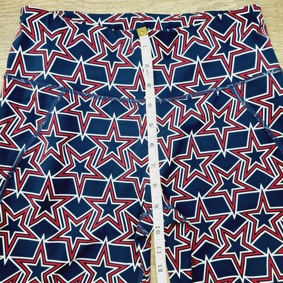 Sweaty Betty The Power Star Leggings Red & Navy‎ Blue Size Small High Waisted - Picture 8 of 11